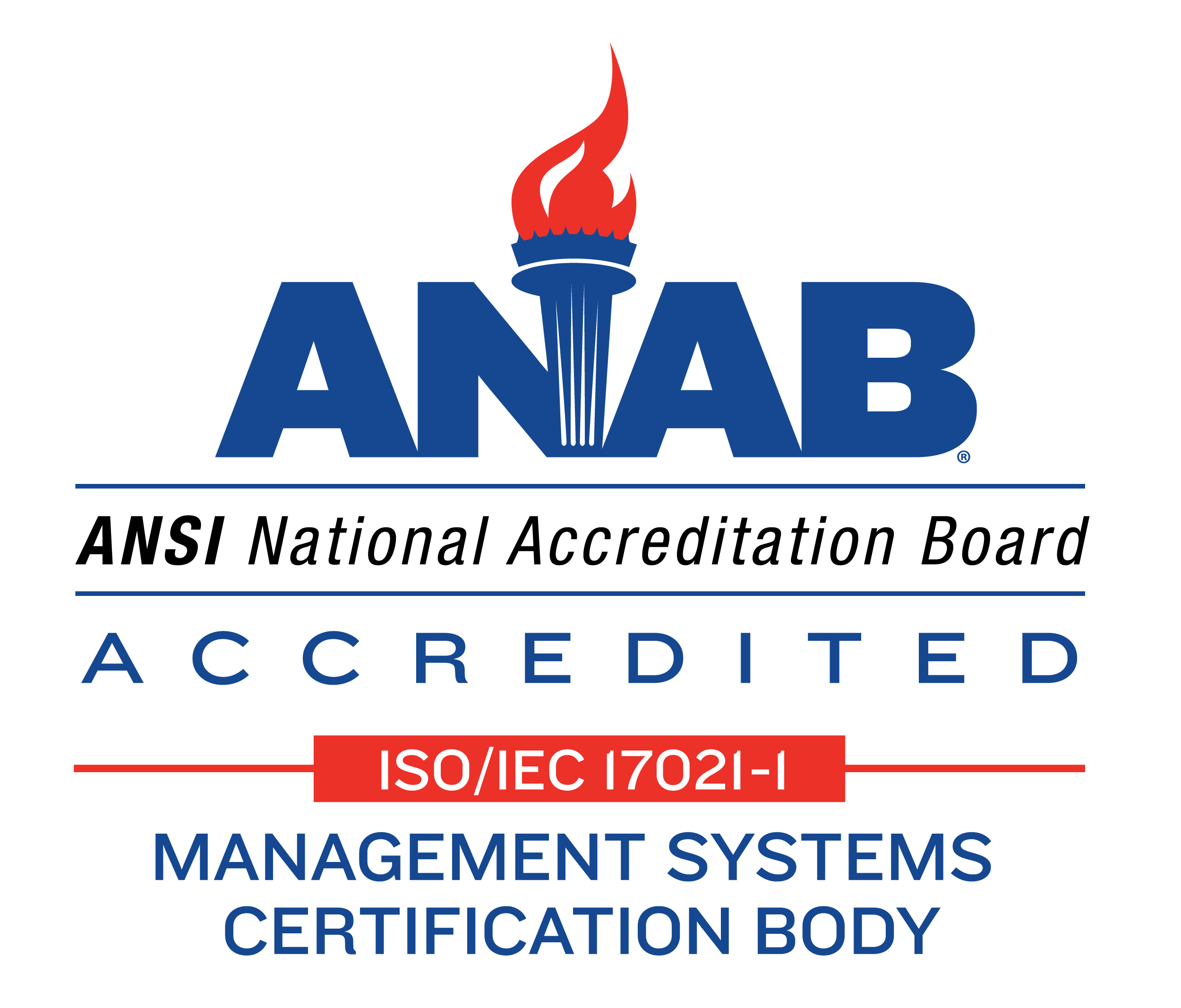 ANAB（ANSI National Accreditation Board）ISO/IEC 17021-1 認定審査登録機関